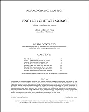English Church Music, Volume 1: Anthems and Motets: Basso continuo parts