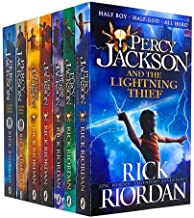 Rick Riordan Percy Jackson Series 7 Books Collection Set (Lightning Thief, Sea of Monsters, Titan's Curse, Battle of the Labyrinth, Last Olympian, Greek Heroes, Greek Gods)