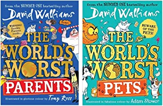David Walliams World's Worst Series 2 Book Set Collection (World's Worst Parents, World's Worst Pets)