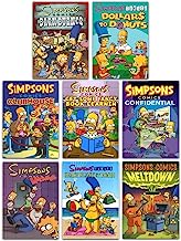 Simpsons Comics 8 Books Collection Set by Matt Groening (Madness, Dollars To Donuts, Beach Blanket Bongo, Meltdown, Barn Burner, Clubhouse, Confidential & MORE!)