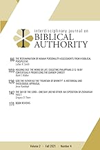 Interdisciplinary Journal on Biblical Authority Volume 2 : Fall 2021 : Number 4