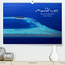 MALDIVES - UK Version (Premium, hochwertiger DIN A2 Wandkalender 2023, Kunstdruck in Hochglanz): Pearls in the Indian Ocean (Monthly calendar, 14 pages )