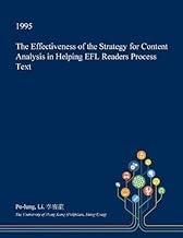 The Effectiveness of the Strategy for Content Analysis in Helping EFL Readers Process Text