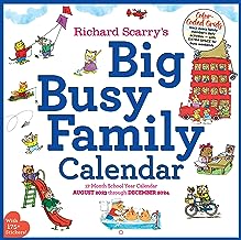 Richard Scarry Big Busy Family 2024 Calendar: Track Every Family Member's Daily Activities