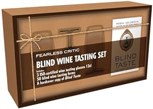 Fearless Critic Blind Wine Tasting Set: Includes Four Iso-certified Wine Tasting Glasses 12cl, 50 Blind Wine Tasting Forms, and a Copy of 