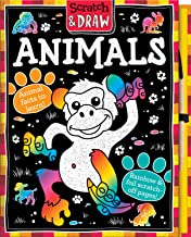 Scratch & Draw Animals - Scratch Art Activity Book