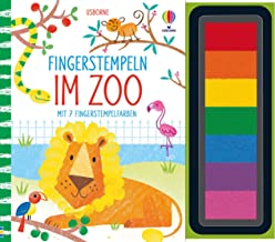 Fingerstempeln: Im Zoo: mit 7 Stempelfarben - kreative Beschäftigung ab 6 Jahren