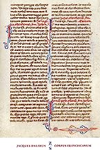 Corpus Franciscanum - François d'Assise, Corps et Textes