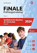 FiNALE Prüfungstraining Qualifizierender Abschluss Mittelschule Bayern. Deutsch 2024: Arbeitsbuch mit Lösungsheft