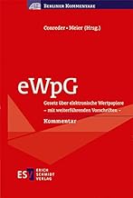 eWpG: Gesetz über elektronische Wertpapiere - mit weiterführenden Vorschriften -Kommentar