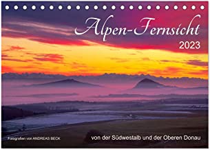 Alpen-Fernsichten von der Südwestalb und Oberen Donau (Tischkalender 2023 DIN A5 quer), Calvendo Monatskalender