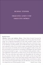 Okkultes Lesen und okkultes Hören: Elf Vorträge, Dornach und Basel 1914: 156