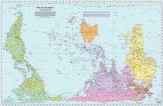 Peters Map of the World: South-Orientated and Pacific-Centered