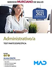 Administrativo/a del Servicio Murciano de Salud. Test parte específica