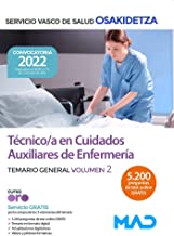 Técnico/a en Cuidados Auxiliares de Enfermería de Osakidetza-Servicio Vasco de Salud. Temario General volumen 2
