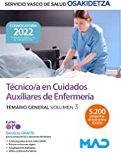 Técnico/a en Cuidados Auxiliares de Enfermería de Osakidetza-Servicio Vasco de Salud. Temario General volumen 3