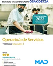 Operario/a de Servicios de Osakidetza-Servicio Vasco de Salud. Temario volumen 1