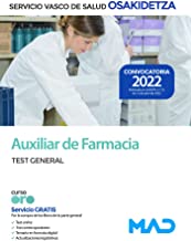 Auxiliar de Farmacia de Osakidetza-Servicio Vasco de Salud. Test General