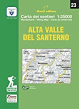 Alta Valle del Santerno. Carta dei sentieri di Firenzuola 1:25.000. Ediz. multilingue