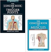 The Concise Book of Trigger Points By Simeon Niel-Asher & The Concise Book of Muscles By Chris Jarmey 2 Books Collection Set