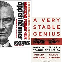 American Prometheus By Kai Bird, Martin J. Sherwin & A Very Stable Genius By Carol Leonnig, Philip Rucker 2 Books Collection Set