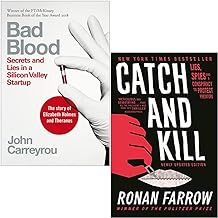 Bad Blood By John Carreyrou & Catch and Kill By Ronan Farrow Collection 2 Books Set