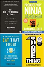 The Bullet Journal Method, How to be a Productivity Ninja, Eat That Frog, The One Thing 4 Books Collection Set