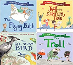 Julia Donaldson Collection 4 Books Set (The Flying Bath, Jack and the Flumflum Tree, The Go-Away Bird, The Troll)