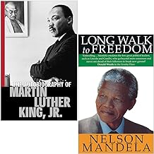 L'autobiografia di Martin Luther King Jr di Martin Luther King Jr e il lungo cammino verso la libertà L'autobiografia di Nelson Mandela di Nelson Mandela 2 set di raccolta di libri