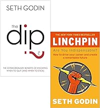 Seth Godin 2 Books Collection Set (The Dip & Linchpin Are You Indispensable?)