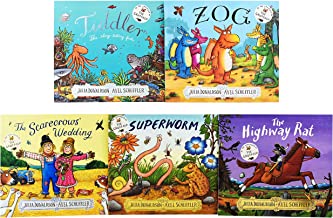 Julia Donaldson The Highway Rat 5 Books Collection Set(The Highway Rat, Superworm, Tiddler, Zog & Scarecrows' Wedding)