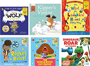 The World Book Day 2022 Children Beginner Collection of 6 Books Set (Hey Duggee, Rocket Rules, Dinosaur Roar and Friends!, There's a Wolf in Your Book & Luna Loves World Book Day)
