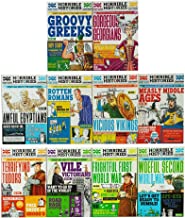 Horrible Histories Savage 10 Book Collection Set (Awful Egyptians, Rotten Romans, Vicious Vikings, Measly Middle Ages, Terrifying Tudors, Vile Victorians, Frightful First World War & More…)