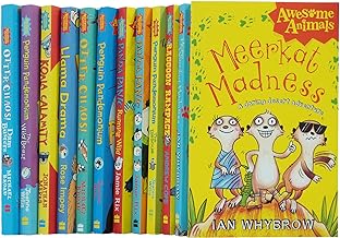 Awesome Animals Series 12 Books Collection Set(Meerkat Madness, Llama Drama, Koala Calamity,Penguin Pandemonium, The Rescue, Panda Panic - Running Wild & More)
