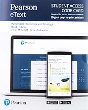 Managerial Economics and Strategy Pearson Etext Access Card