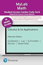 Mylab Math With Pearson Etext 18-week Combo Access Card for Calculus & Its Applications