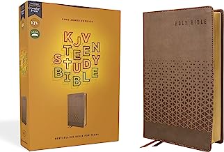 Holy Bible: KJV, Brown, Leathersoft, Teen Study Bible, Comfort Print