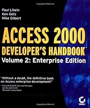 Access 2000 Developer's Handbook: Enterprise: 002