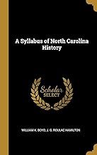 A Syllabus of North Carolina History