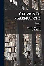 Oeuvres De Malebranche; Volume 1