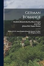 German Romance: Richter, J. P. F.: Army-chaplain Schmelzle's Journey To Flätz. Life Of Quintus Fixlein