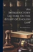 An Introductory Lecture On the Study of English Law