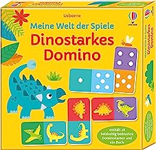 Meine Welt der Spiele: Dinostarkes Domino: Set aus 28 doppelseitigen Dominokarten sowie Anleitung mit altersgerechten Dino-Infos - ab 3 Jahren