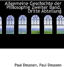 Allgemeine Geschichte der Philosophie Zweiter Band, Dritte Abteilung