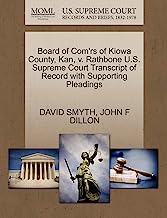 Board of Com'rs of Kiowa County, Kan, V. Rathbone U.S. Supreme Court Transcript of Record with Supporting Pleadings