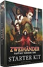 Zweihander Fantasy Horror RPG: Starter Kit: Includes Rulebooks, Dice, Folding Gamemaster's Screen, Folding Art Poster & Village Map, 13 Folios, 9 Tokens, 18 Trackers, 72 Cards