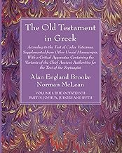 The Old Testament in Greek, Volume I The Octateuch, Part IV Joshua, Judges and Ruth