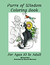 Purrs of Wisdom Coloring Book: For Ages 10 to Adult