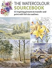 The Watercolour Sourcebook: 60 Inspiring Pictures to Transfer and Paint With Full-size Outlines