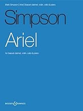 Ariel: basset clarinet, violin, cello and piano. Partition.